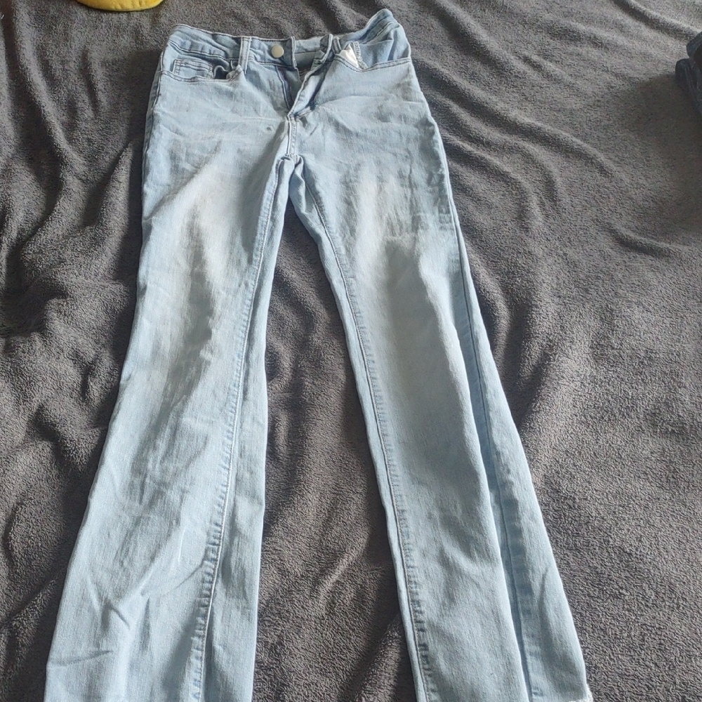 SHEIN Blue Straight Leg Jeans Classic Denim